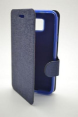 Husa flip Samsung Galaxy S2 i9100 Book Case Albastra foto