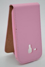 Husa flip Samsung Galaxy Trend S7560 Forcell roz ( folie inclusa ) foto