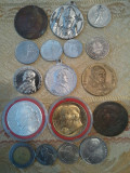 Cumpara ieftin Lot Vatican: 17 monede (argint, tombac, aluminiu, nichel) si medalii, 1000 roni, Europa