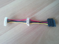 Cablu Adaptor alimentare Sata tata la 2 x IDE. foto