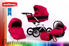 Carucior 3 in 1 Bartolino Classic 110a (Visiniu) Adbor foto