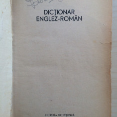 DICTIONAR ENGLEZ - ROMAN (Editura Stiintifica)