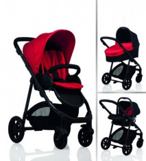Carucior 3 in 1 Baby Monsters Red Kiddo foto