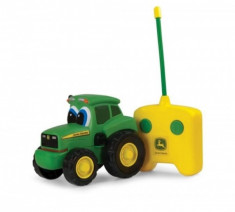 Jucarie Tractor Johnny cu telecomanda John Deere Tomy foto