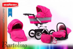 Carucior 3 in 1 Bartolino Classic 53 (Fucsia) Adbor foto