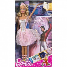 Papusa Barbie cu carte Mattel foto