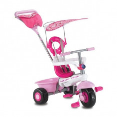 Tricicleta cu copertina Fresh Pink &amp;amp; White Smart Trike foto