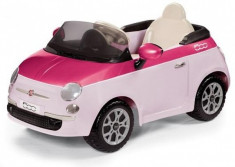 Masinuta electrica 6V Fiat 500 cu telecomanda Pink / Fucsia Peg Perego foto