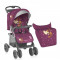 Carucior sport cu husa de picioare Foxy Pink Giraffes Lorelli