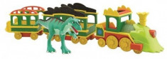 Jucarie Laura si tren cu lumini si sunete Dino Train Tomy foto