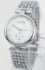 CEAS DAMA GUESS LOLITA TREND SILVER-SUPERB-COLECTIE 2016-CRISTALE-POZE REALE ! foto