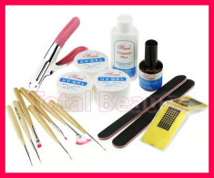 Kit unghii false cu gel UV consumabile manichiura unghii cu gel accesorii unghii foto