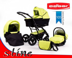 Carucior 3 in 1 S Line 105 (Lime cu Negru) Adbor foto