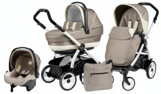 Carucior 3 in 1 Book Plus 51 Black and White Completo SL Avana Peg Perego foto