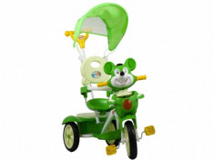 Tricicleta pentru copii Teddy Bear Green Kiddo foto