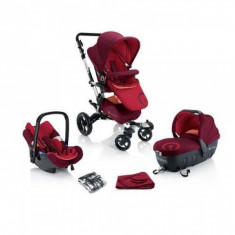 Carucior 3 in 1 copii Neo Travel Sleep Lava Red Concord foto