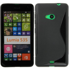 Husa Microsoft Lumia 535 Nokia TPU S-LINE Black foto