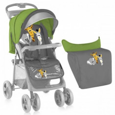 Carucior sport cu husa de picioare Foxy Green and Grey Safari Lorelli foto