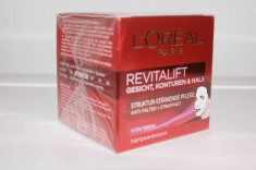 Crema de fata Loreal Revitalift Contur Fata si Gat 50ml 40-50ani -original- foto