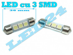 LED C5W Sofit Festoon cu 3 smd foto