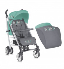 Carucior sport S-200 cu husa de picioare Grey and Green Lorelli foto