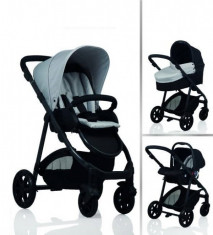 Carucior 3 in 1 Baby Monsters Fresh Silver Kiddo foto