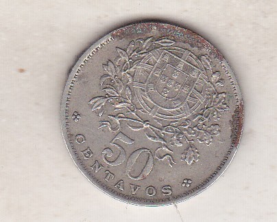 bnk mnd Portugalia 50 centavos 1960