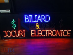 Reclama luminoasa LED &amp;quot;BILIARD - JOCURI ELECTRONICE&amp;quot; cu animatie foto