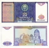 Uzbekistan 25 Sum 1994 UNC Bancnota Asiatica - Colectie Numismatica