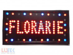Reclama luminoasa LED &amp;quot;Florarie &amp;quot; cu animatie foto