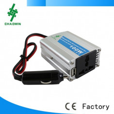 Invertor auto 100w 12V dc-220V ac Chaomin foto