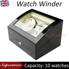 Cutie de intoarcere pentru ceasuri automatice 4 locuri+ 6 quartz-Watch Winder foto