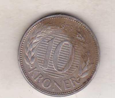 bnk mnd Danemarca 10 coroane 1979 foto