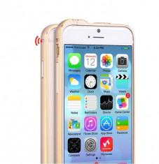 Husa BUMPER ALUMINIU premium - HOCO Fedora, iPhone 6, ultra usor, LUX, AURIU foto