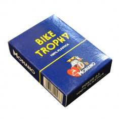 Carti poker Modiano BIKE TROPHY 4, 100% plastic, albastru foto