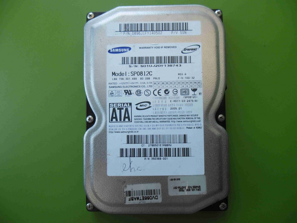 Hard Disk HDD 80GB Samsung SP0812C SATA | arhiva Okazii.ro