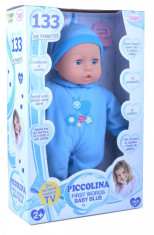 Papusa Picollina First Words Baby Blue Bayer foto