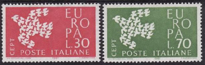C371 - Italia 1961 - cat.nr.858-9 neuzat,perfecta stare foto