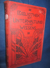 Bibliothek- Album de cunostiinte si divertisment in germane anul 1905. foto