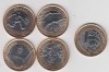 !!! BRAZILIA - LOT 4 x 1 REAL , COMM 2014 - KM NEW - UNC, America Centrala si de Sud