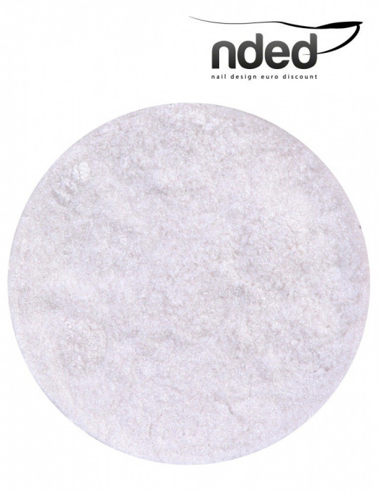 pigment alb argintiu Silver White pt gel uv / acril Nded , 3 gr, nr. 2457