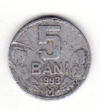 Moldova 5 bani 1993 , primul an de batere.