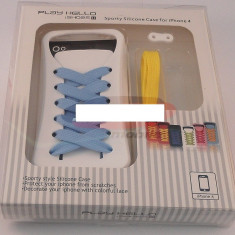 Husa silicon PlayHello iShoes iPhone 4 / 4S