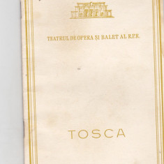 bnk div Program - Teatrul de Opera si balet al RPR - Tosca - 1956-1957