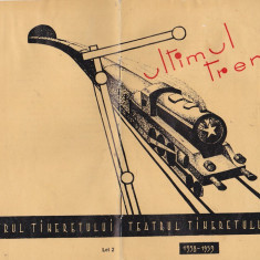 bnk div Program teatru - Teatrul Tineretului - Ultimul tren - 1959-1959