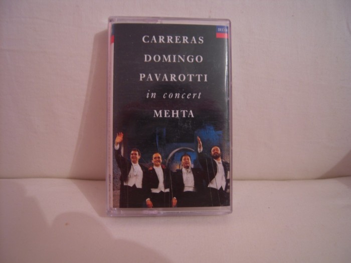 Caseta audio Carreras, Domingo, Pavarotti - In Concert, originala
