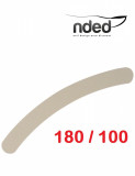 Pila banana Nded 180 / 100 pentru unghii naturale / false, art. 9900