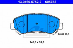 Placute frana fata Nissan X-trail T31 Ate foto