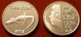 Insula Saba 10 cent 2013 UNC soparla, America Centrala si de Sud