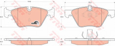 Placute frana fata BMW E90 320 D - TRW foto